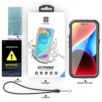 Custodia Waterproof MagSafe per Apple iPhone 15 Pro Max, ShellBox, Nera