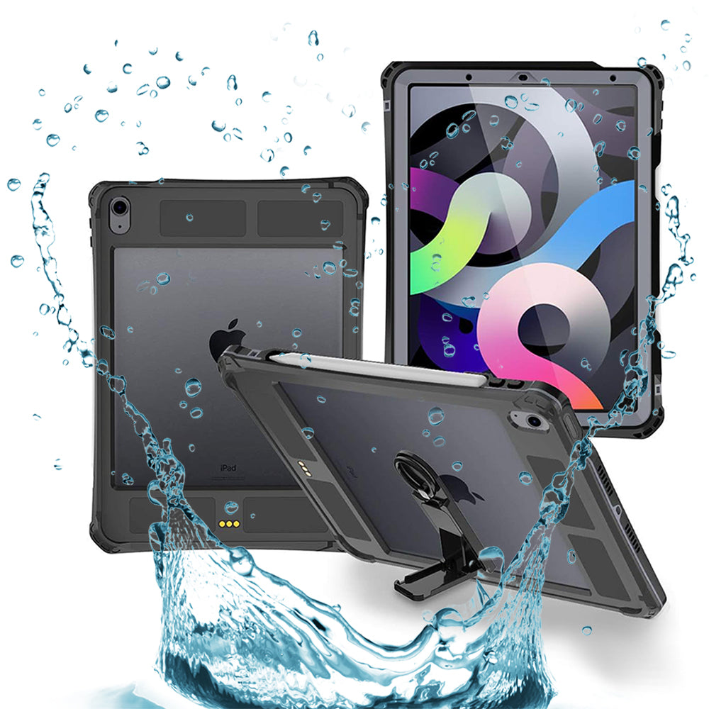 Custodia Waterproof per Apple iPad Air (2022) / Air (2020), ShellBox, Nera