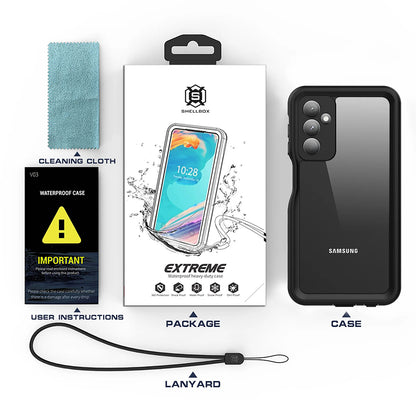 Custodia Waterproof per Samsung Galaxy A25 A256, ShellBox, Nera