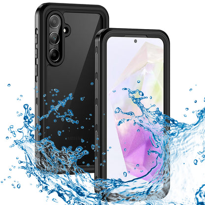 Custodia Waterproof per Samsung Galaxy A35 5G A356, ShellBox, Nera