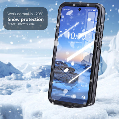 Custodia Waterproof per Samsung Galaxy A36 A366, ShellBox, Nera