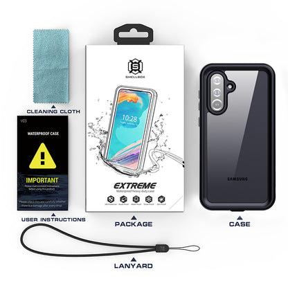 Custodia Waterproof per Samsung Galaxy A36 A366, ShellBox, Nera