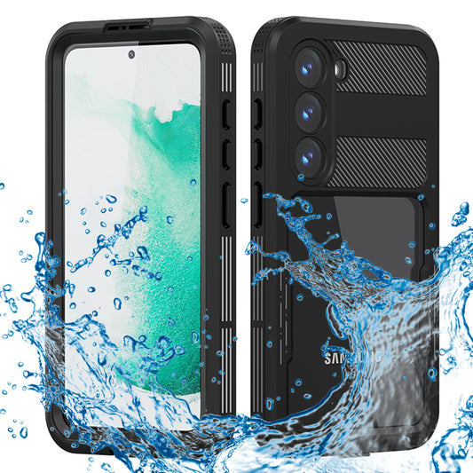Custodia Waterproof per Samsung Galaxy S23 S911, ShellBox, Nera