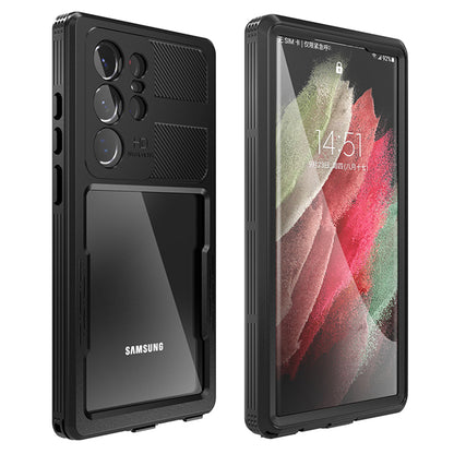 Waterproof Case for Samsung Galaxy S23 Ultra S918, ShellBox, Black