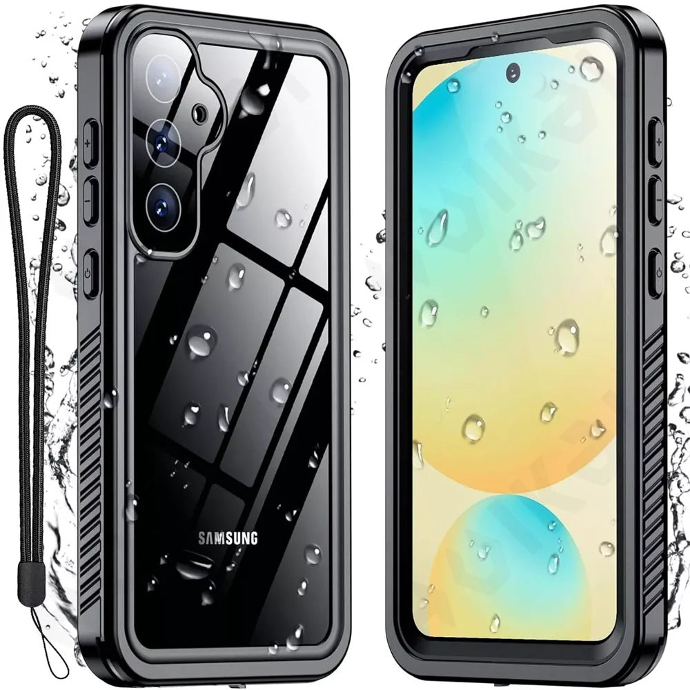Custodia Waterproof per Samsung Galaxy S25 S931, ShellBox, Nera