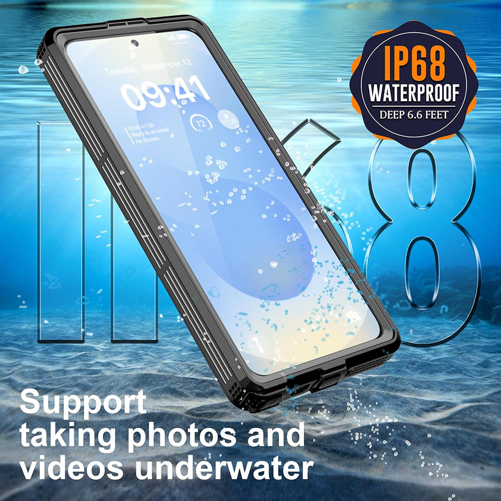 Custodia Waterproof per Samsung Galaxy S26 Ultra S948, ShellBox, Nera