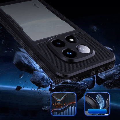 Custodia Waterproof per Xiaomi Poco X7 / Redmi Note 14 Pro 5G, ShellBox, Nera