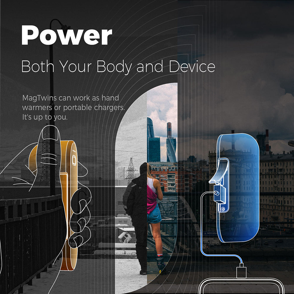 Ocoopa UT2s Hand Warmer, Black