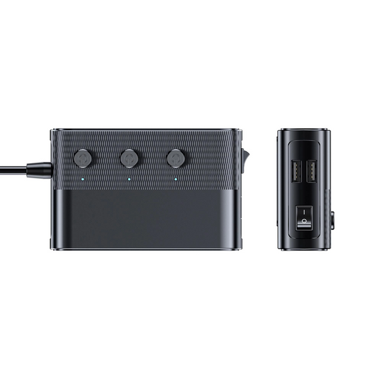 Caricabatterie Auto 3MK Power Splitter, 120W, 3A, 3 x USB-A - 1 x USB-C - 3 x Estensione Accendisigari, Nero