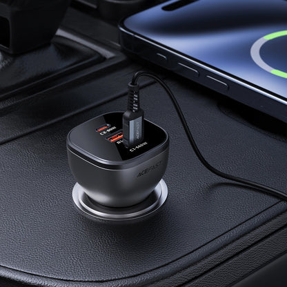 Caricabatterie Auto Acefast B14, 165W, 5A, 1 x USB-A - 2 x USB-C, Nero