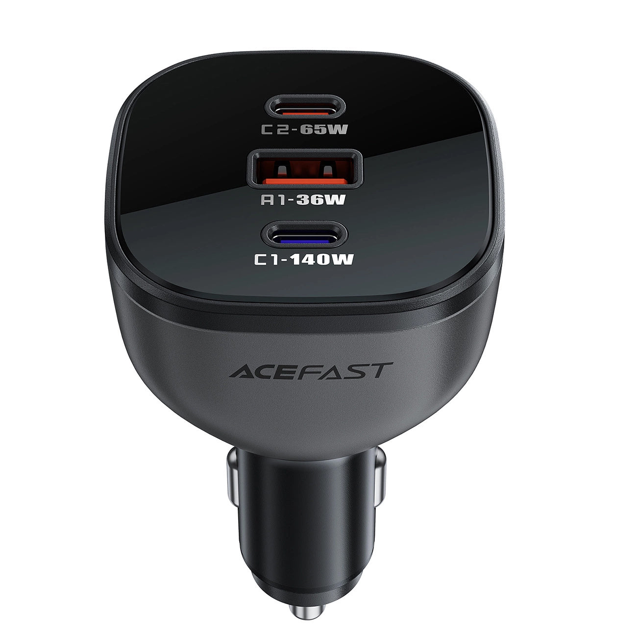Caricabatterie Auto Acefast B14, 165W, 5A, 1 x USB-A - 2 x USB-C, Nero