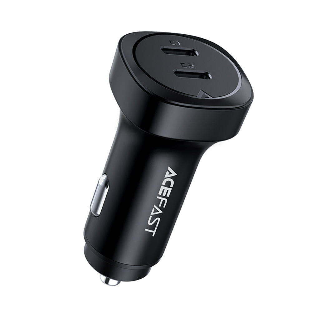 Caricabatterie Auto Acefast B2, 72W, 3A, 2 x USB-C, Nero