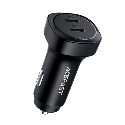 Caricabatterie Auto Acefast B2, 72W, 3A, 2 x USB-C, Nero