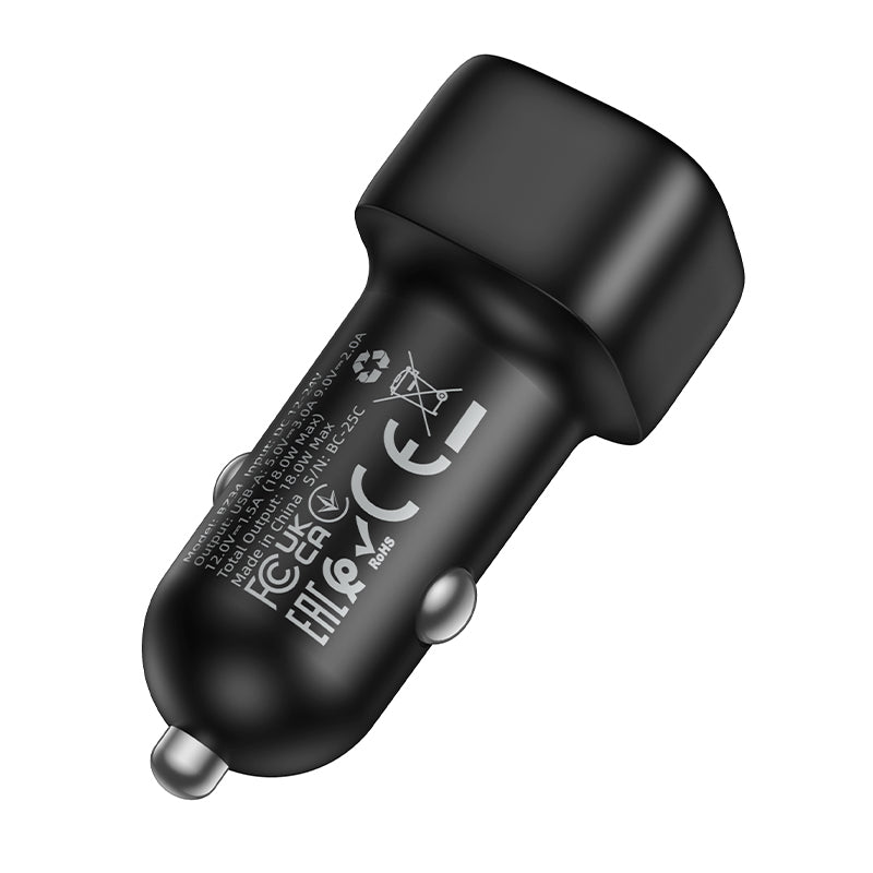 Caricabatterie Auto Borofone BZ34 Cloud, 18W, 3A, 1 x USB-A, Nero
