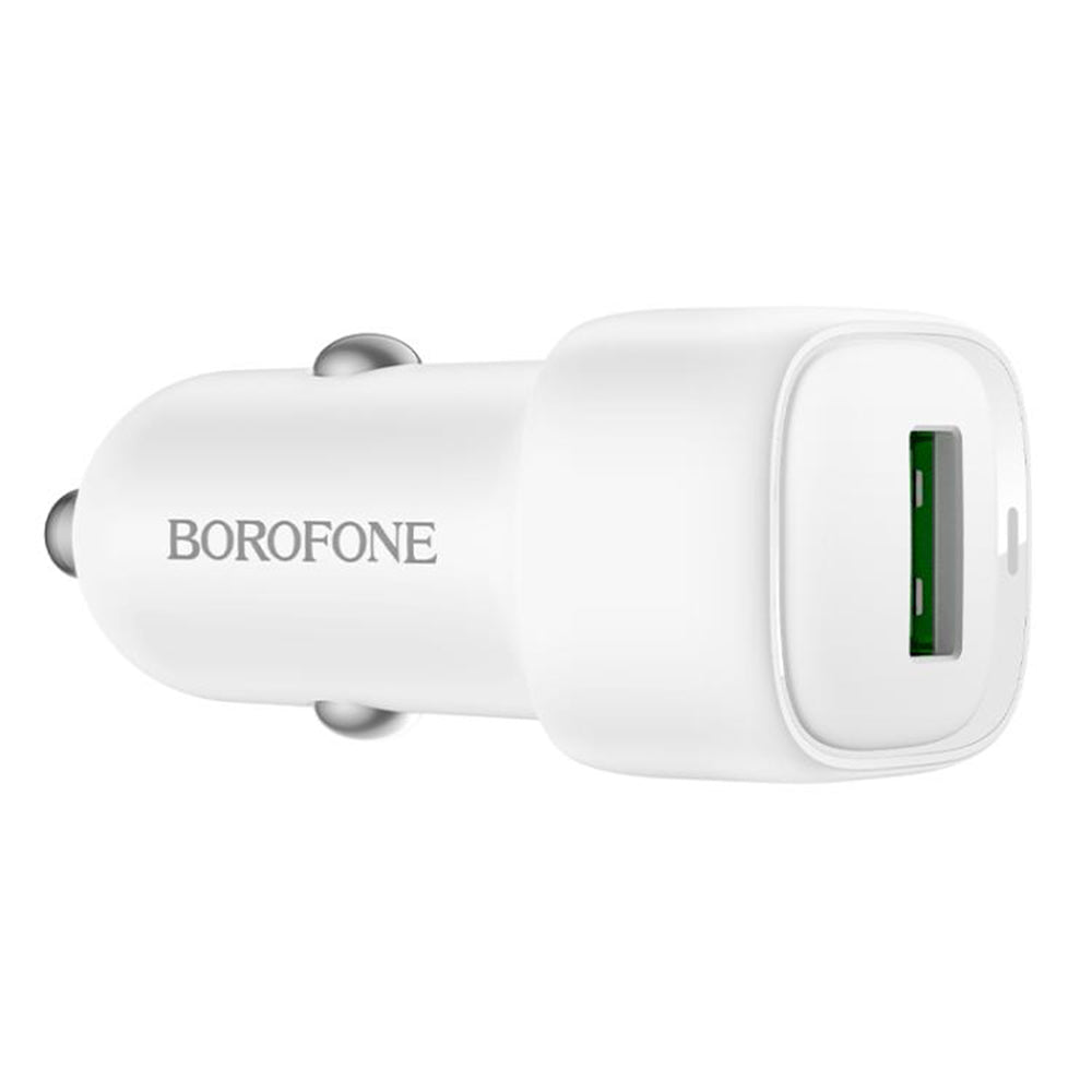 Caricabatterie Auto Borofone BZ34 Cloud, 18W, 3A, 1 x USB-A, Bianco