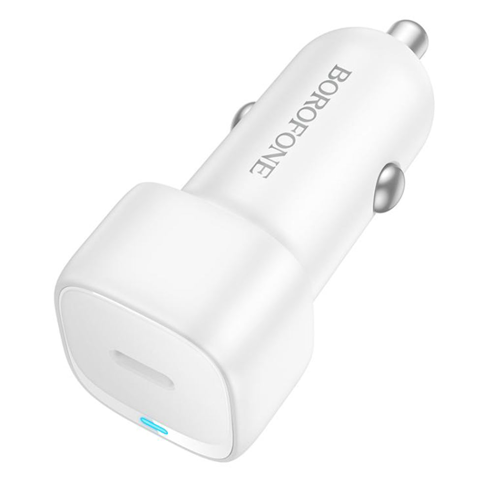Caricabatterie Auto Borofone BZ34A Cloud, 20W, 3A, 1 x USB-C, Bianco