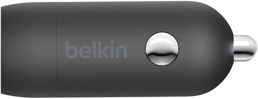 Caricatore Auto Con Cavo USB-C Belkin BoostCharge, 30W, 3A, 1 x USB-C, Nero CCA004bt1MBK-B6