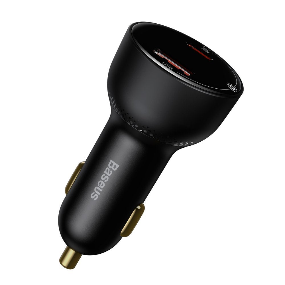Caricabatterie Auto Con Cavo USB-C Baseus Superme, 100W, 5A, 1 x USB-A - 1 x USB-C, Nero TZCCZX-01