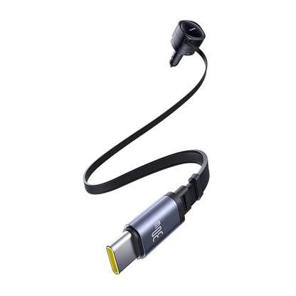 Baseus Enjoyment Max Car Charger with USB-C Cable, 90W, 1 x USB-A - 1 x USB-C, Black C00035507121-03