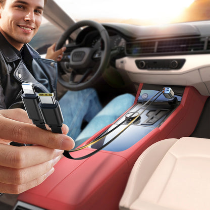 Caricabatterie Auto Con Cavo USB-C / Lightning Joyroom JR-CCL05, 30W, 3A, 1 x USB-A - 1 x USB-C, Grigio