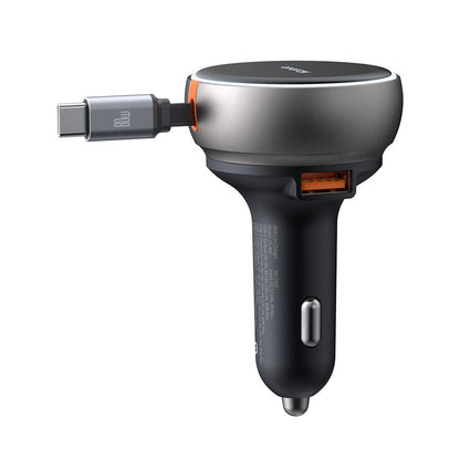 Caricabatterie Auto Con Cavo USB-C McDodo CC-4850, 80W, 3A, 1 x USB-A - 1 x USB-C, Nero