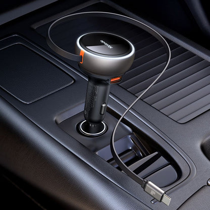 Caricabatterie Auto Con Cavo USB-C McDodo CC-4850, 80W, 3A, 1 x USB-A - 1 x USB-C, Nero