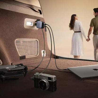 Caricabatterie Auto Con Cavo USB-C UGREEN EC603, 90W, 3A, 1 x USB-A - 1 x USB-C, Grigio