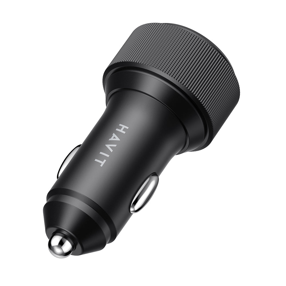 Caricabatterie Auto HAVIT CC2014, 30W, 3A, 2 x USB-C, Nero