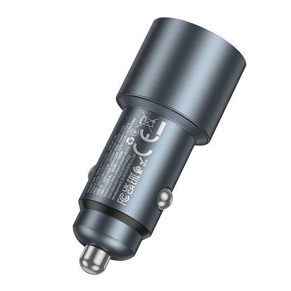 HOCO Z60 Car Charger, 48W, 3A, 1 x USB-A - 1 x USB-C, Black