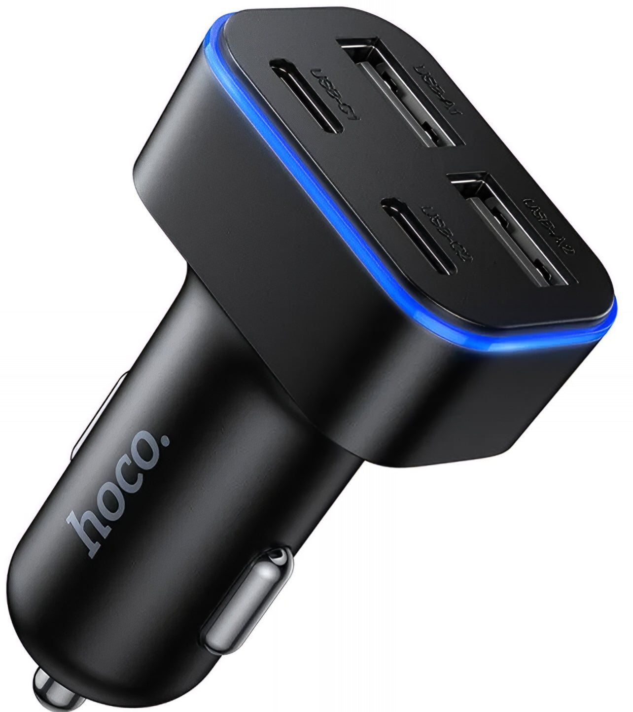 Caricabatterie Auto HOCO Z63, 42W, 3A, 2 x USB-A - 2 x USB-C, Nero