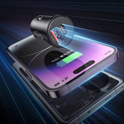 Caricabatterie Auto McDodo CC-2320 Cool, 33W, 3A, 1 x USB-A - 1 x USB-C, Nero