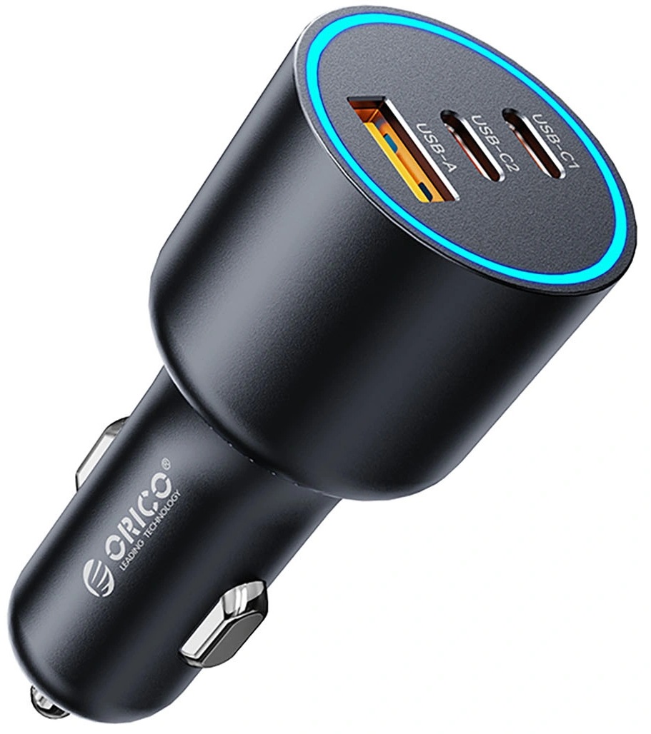 Caricatore Auto Orico HyperDrive, 165W, 5A, 1 x USB-A - 2 x USB-C, Nero