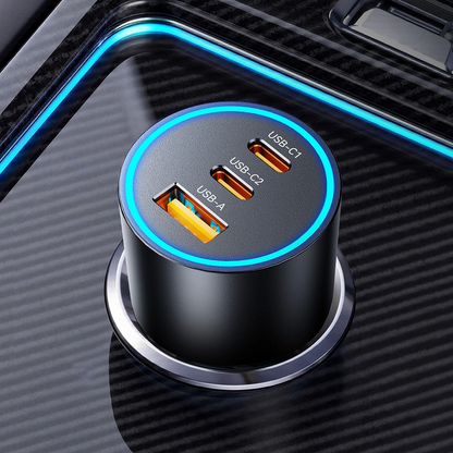 Caricatore Auto Orico HyperDrive, 165W, 5A, 1 x USB-A - 2 x USB-C, Nero
