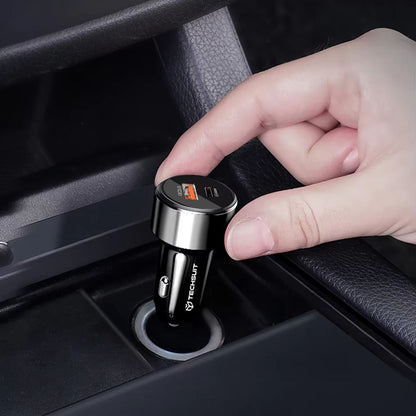 Caricabatterie Auto Techsuit TE-P31 Premium, 48W, 3A, 1 x USB-A - 1 x USB-C, Nero