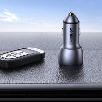 Caricabatterie per auto UGREEN CD213, 36W, 3A, 2 x USB-A, Grigio 
