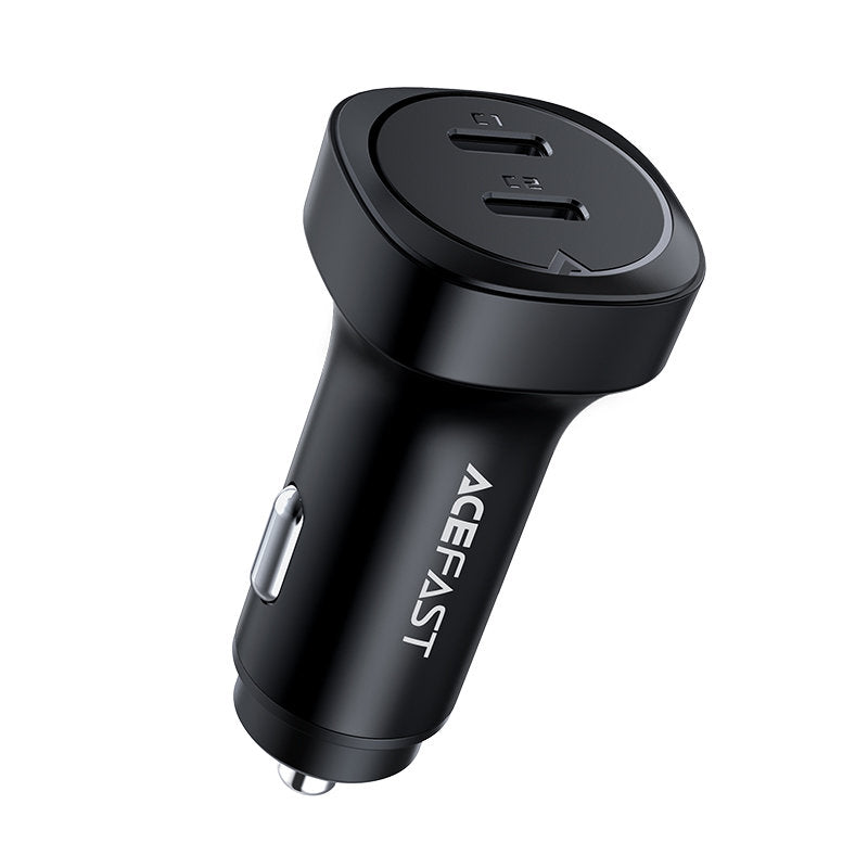 Caricabatterie Auto Acefast B2, 72W, 3A, 2 x USB-C, Nero