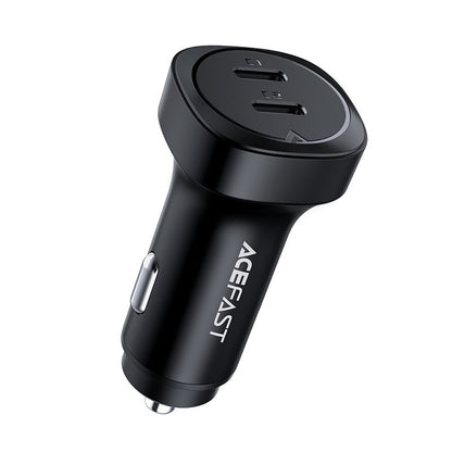 Caricabatterie Auto Acefast B2, 72W, 3A, 2 x USB-C, Nero