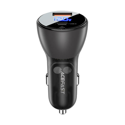 Acefast B6 Car Charger, 63W, 3.6A, 1 x USB-A - 1 x USB-C, Black