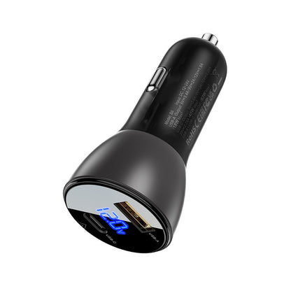 Acefast B6 Car Charger, 63W, 3.6A, 1 x USB-A - 1 x USB-C, Black