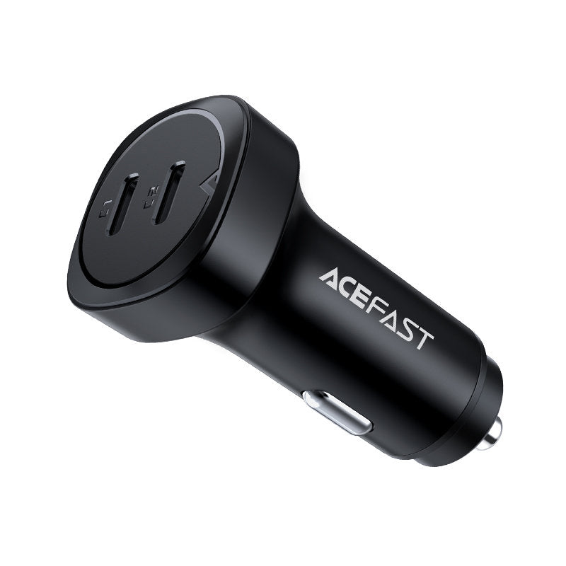 Caricabatterie Auto Acefast B2, 72W, 3A, 2 x USB-C, Nero