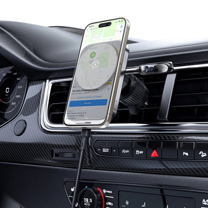 Caricabatterie Auto Wireless Acefast D18 2in1, 15W, 1.67A, Nero