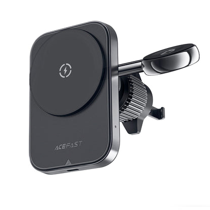 Caricabatterie Auto Wireless Acefast D18 2in1, 15W, 1.67A, Nero