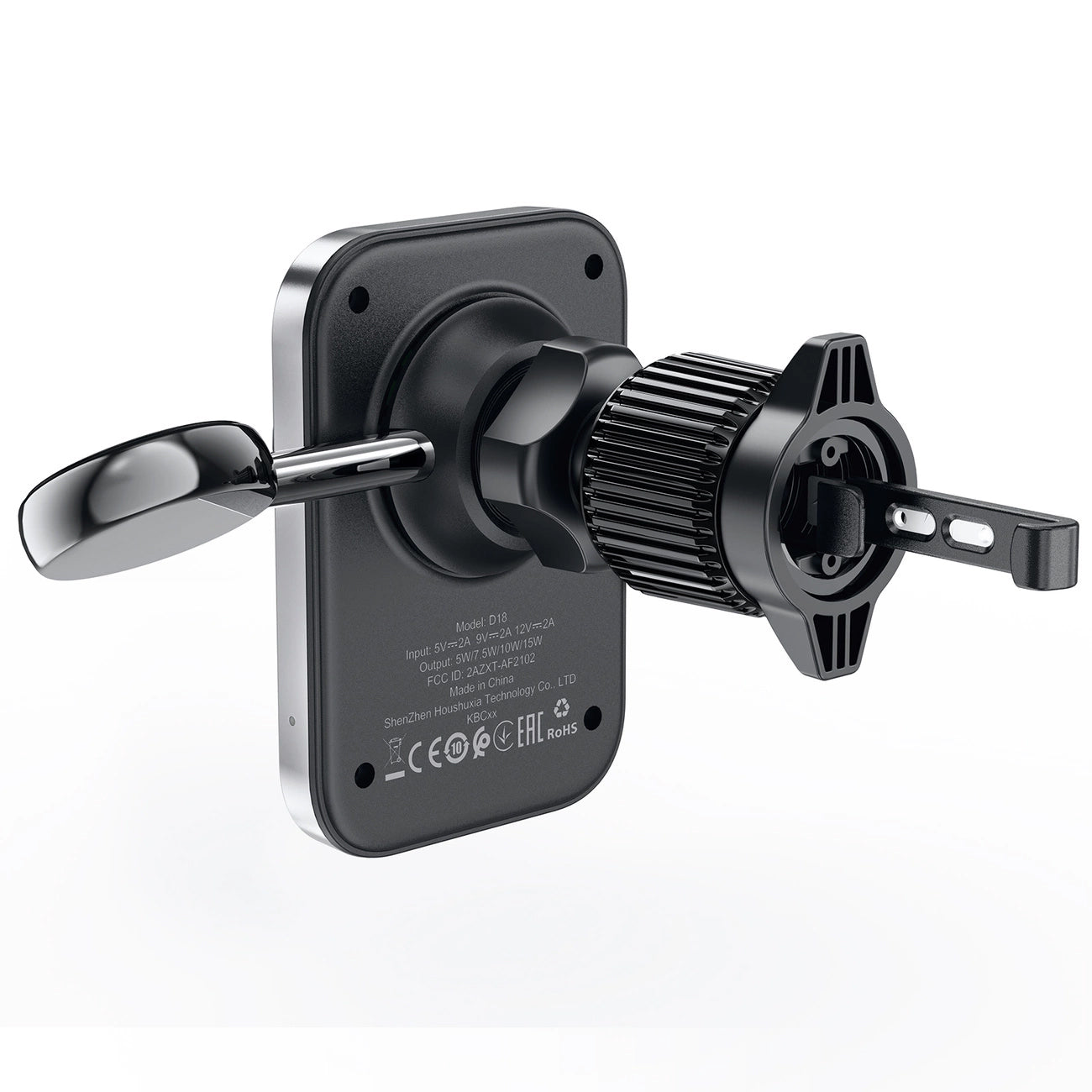 Caricabatterie Auto Wireless Acefast D18 2in1, 15W, 1.67A, Nero