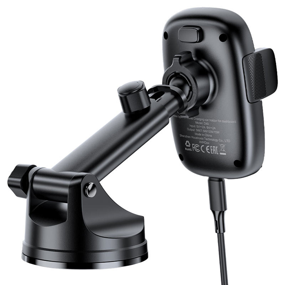 Caricabatterie Auto Wireless Acefast D49, 15W, 1.67A, Nero