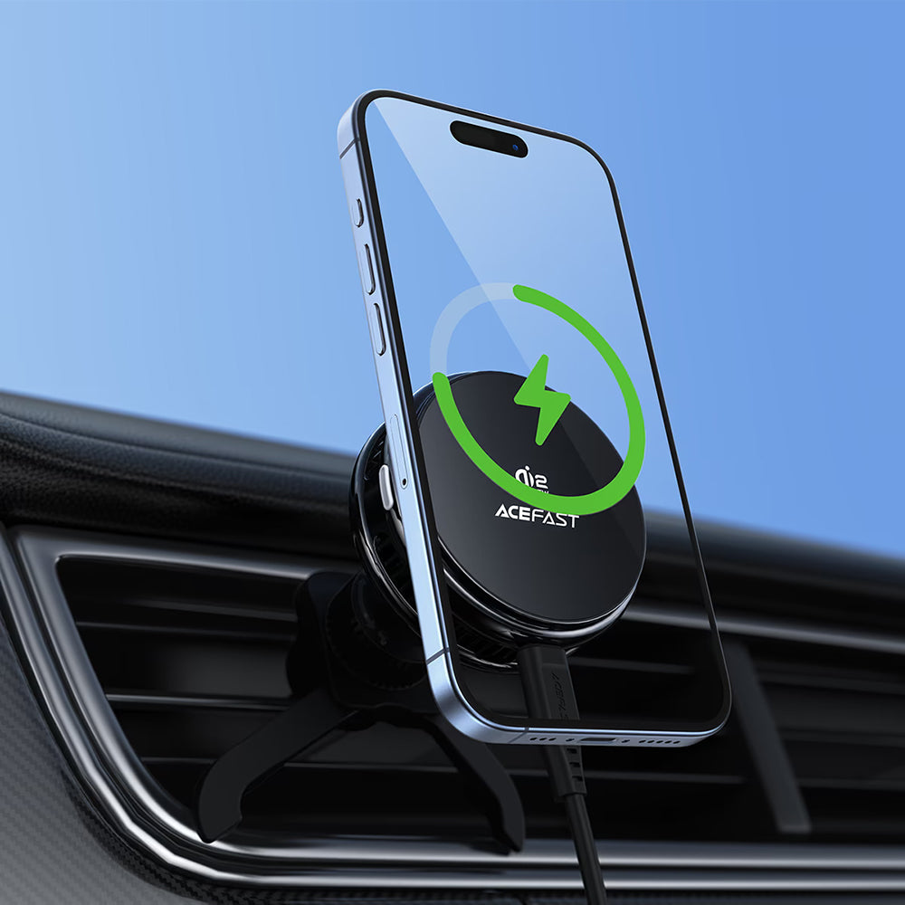 Caricatore Auto Wireless Acefast D66, 25W, Nero