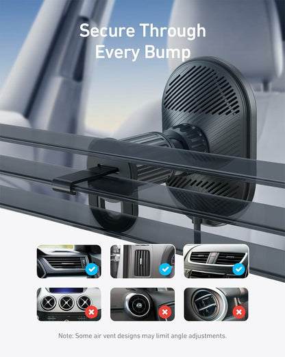 Caricabatterie Auto Wireless Anker MagGo, 15W, 1.67A, Nero B2932G11