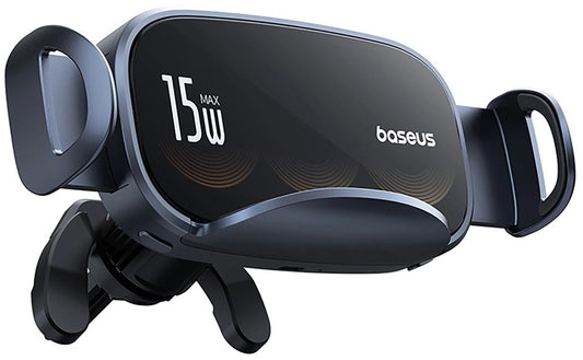 Caricabatterie Auto Wireless Baseus LightChaser, 15W, 1.67A, Nero, Ricondizionato C40355901111-00