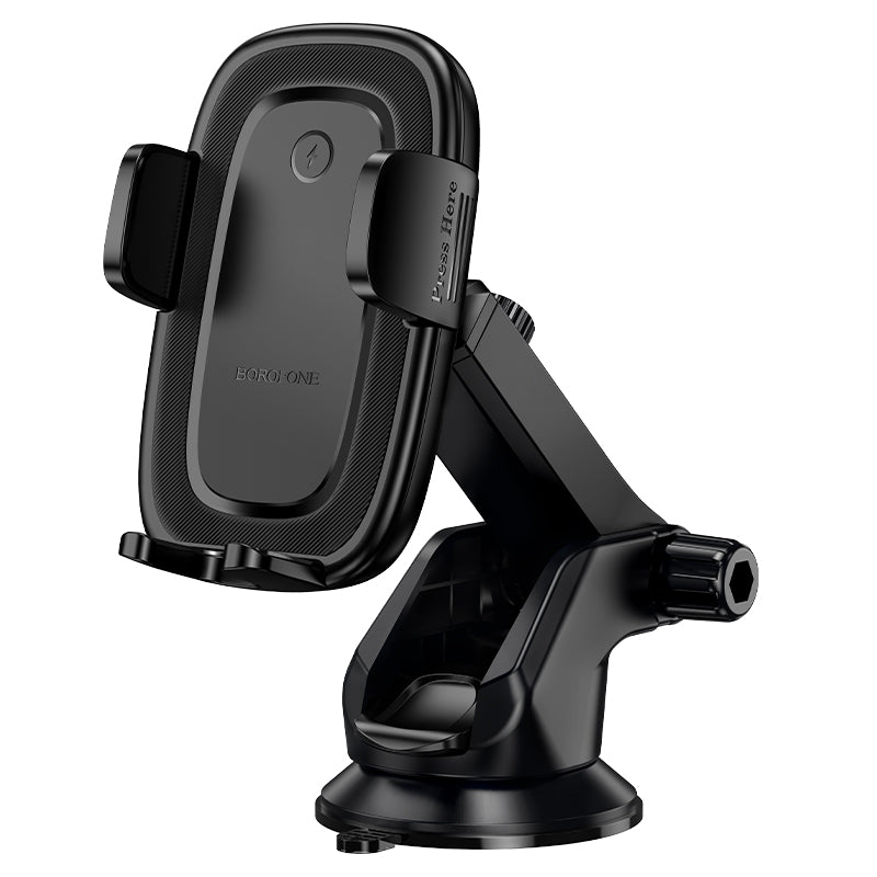 Caricabatterie Auto Wireless Borofone BH223 Follower, 15W, 1.67A, Nero