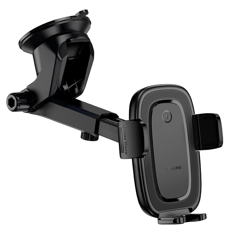 Caricabatterie Auto Wireless Borofone BH223 Follower, 15W, 1.67A, Nero