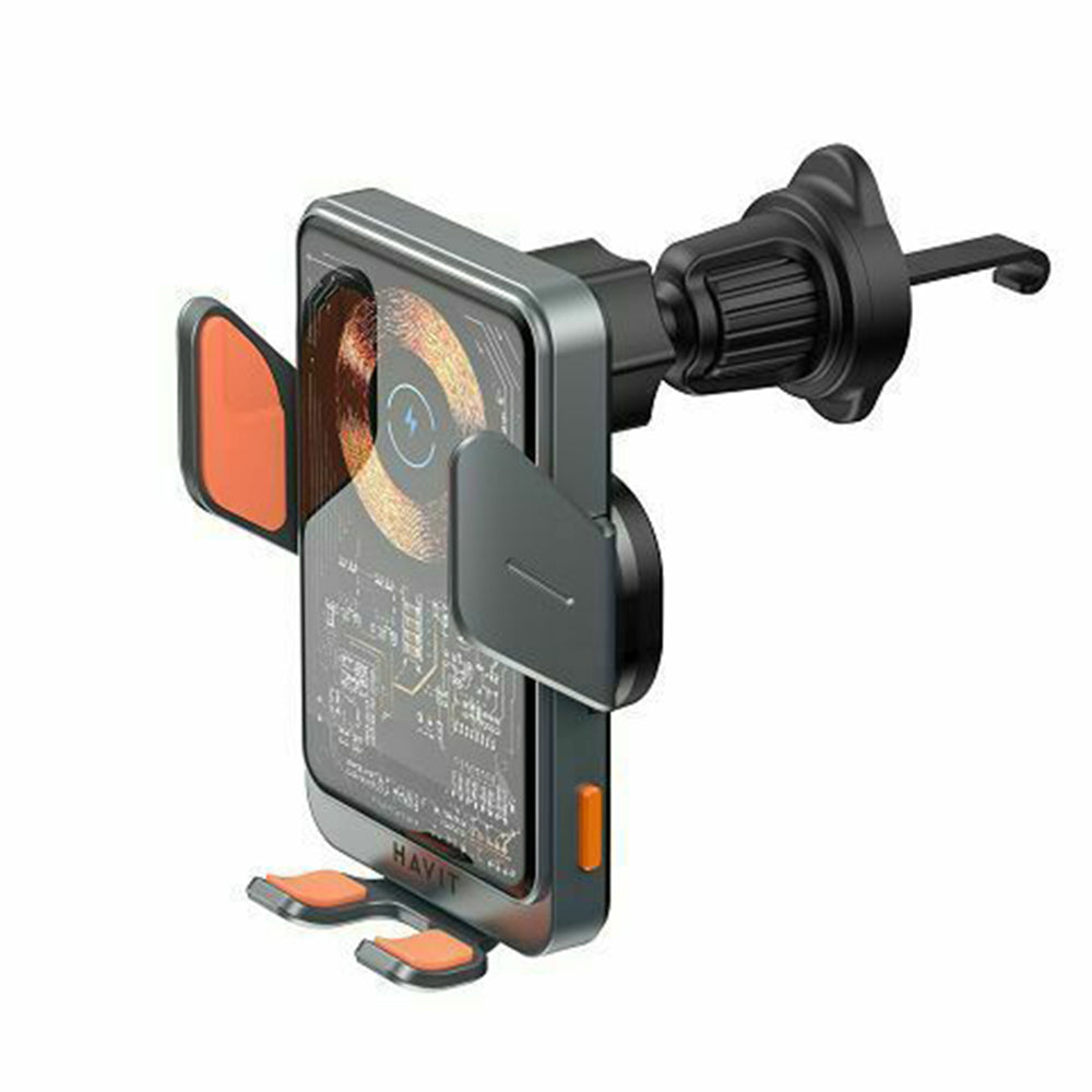 Caricabatterie Auto Wireless HAVIT W3033, 15W, 1.67A, Nero Argento